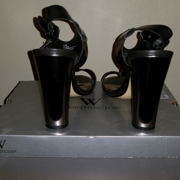 Worthington metallic black heels - Picture 3 of 4